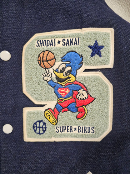 Vintage 90's Japanese Varsity Jacket Shodai Sakai Super Birds - Made in Japan (M)