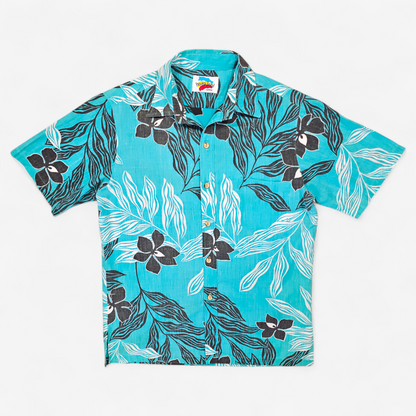 Hawaiian Shirt Vintage 70's 80's Paradise Found - Made in USA Hawaii