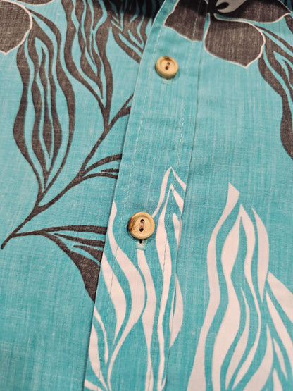 Hawaiian Shirt Vintage 70's 80's Paradise Found - Made in USA Hawaii (S/M)