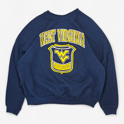Vintage 80s West Virginia Volunteers Raglan Sweatshirt - Made in USA (XXL)