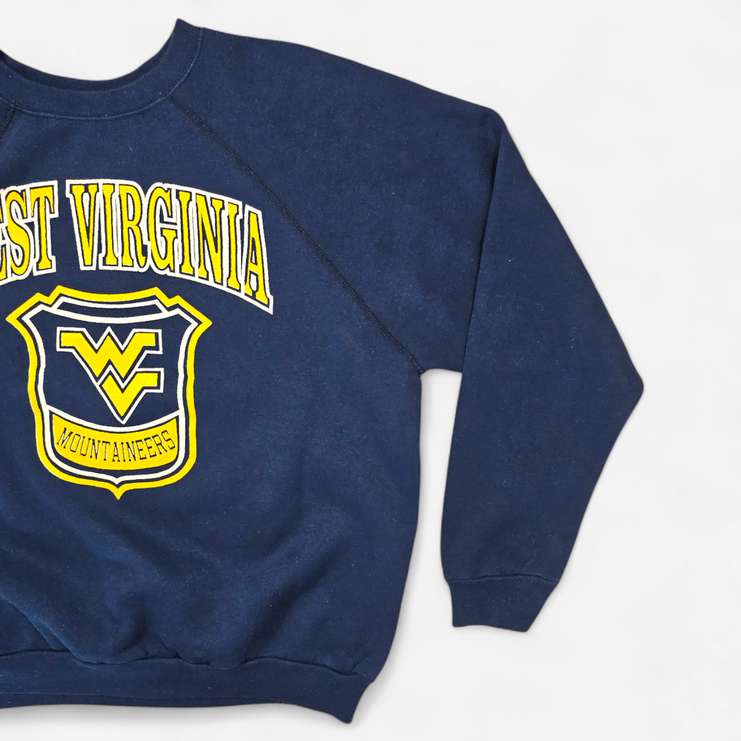 Vintage 80s West Virginia Volunteers Raglan Sweatshirt - Made in USA (XXL)
