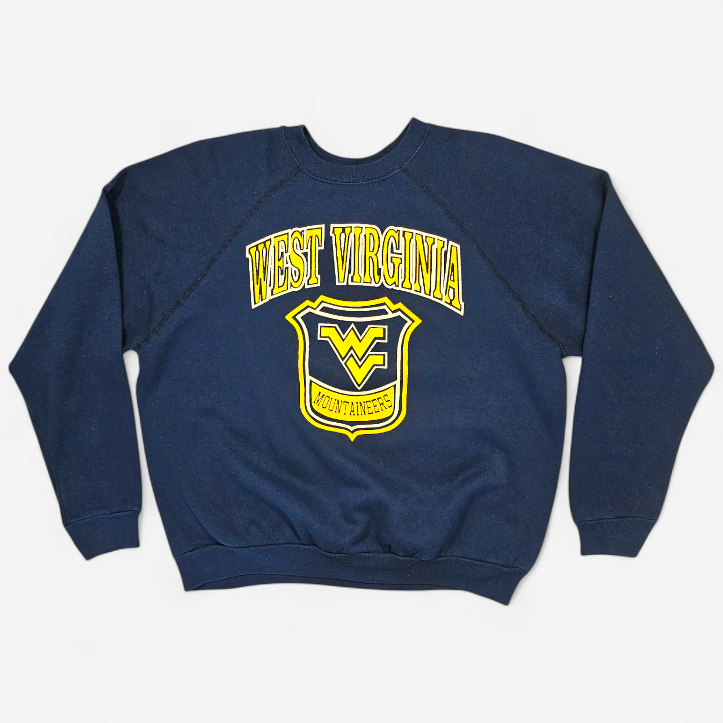 Vintage 80s West Virginia Volunteers Raglan Sweatshirt - Made in USA (XXL)