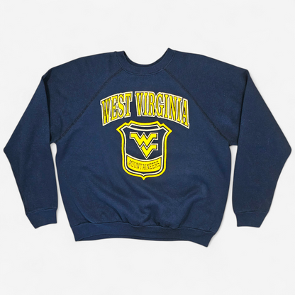 Vintage 80s West Virginia Volunteers Raglan Sweatshirt - Made in USA (XXL)