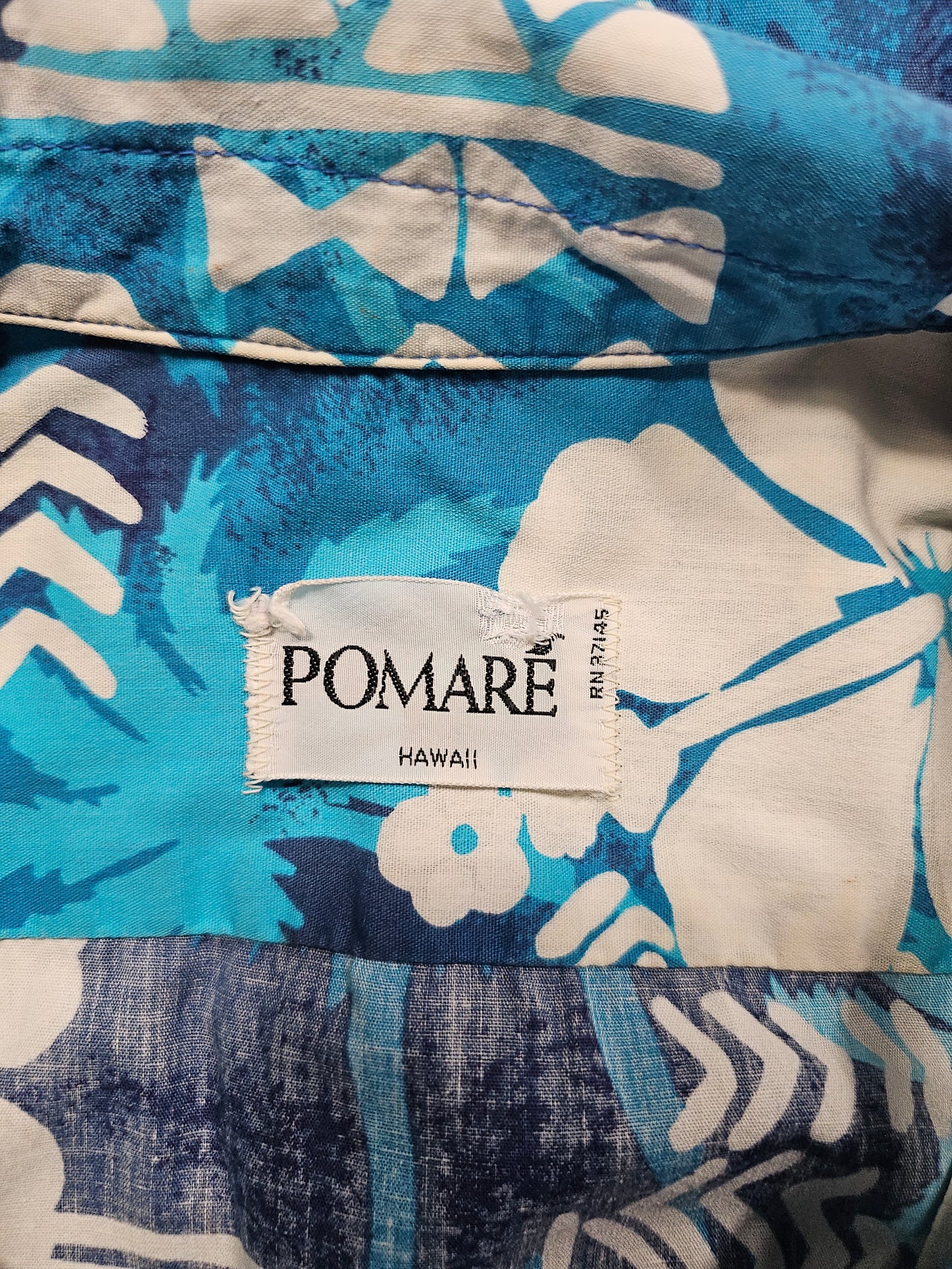 Hawaiian Shirt Vintage 70’s Pomaré Hawaii – Made in USA (L)