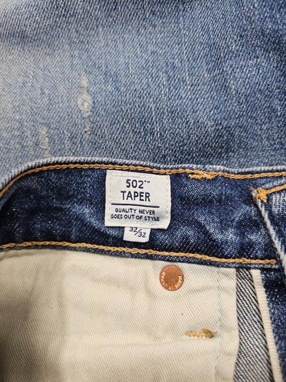Jean Levi's Made in Japan 502 Taper - Big E Selvedge (W32L32)