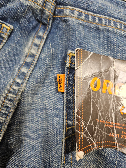 Jean Levi's 646 Flare Orange Tab Re-Issued (W28L34)