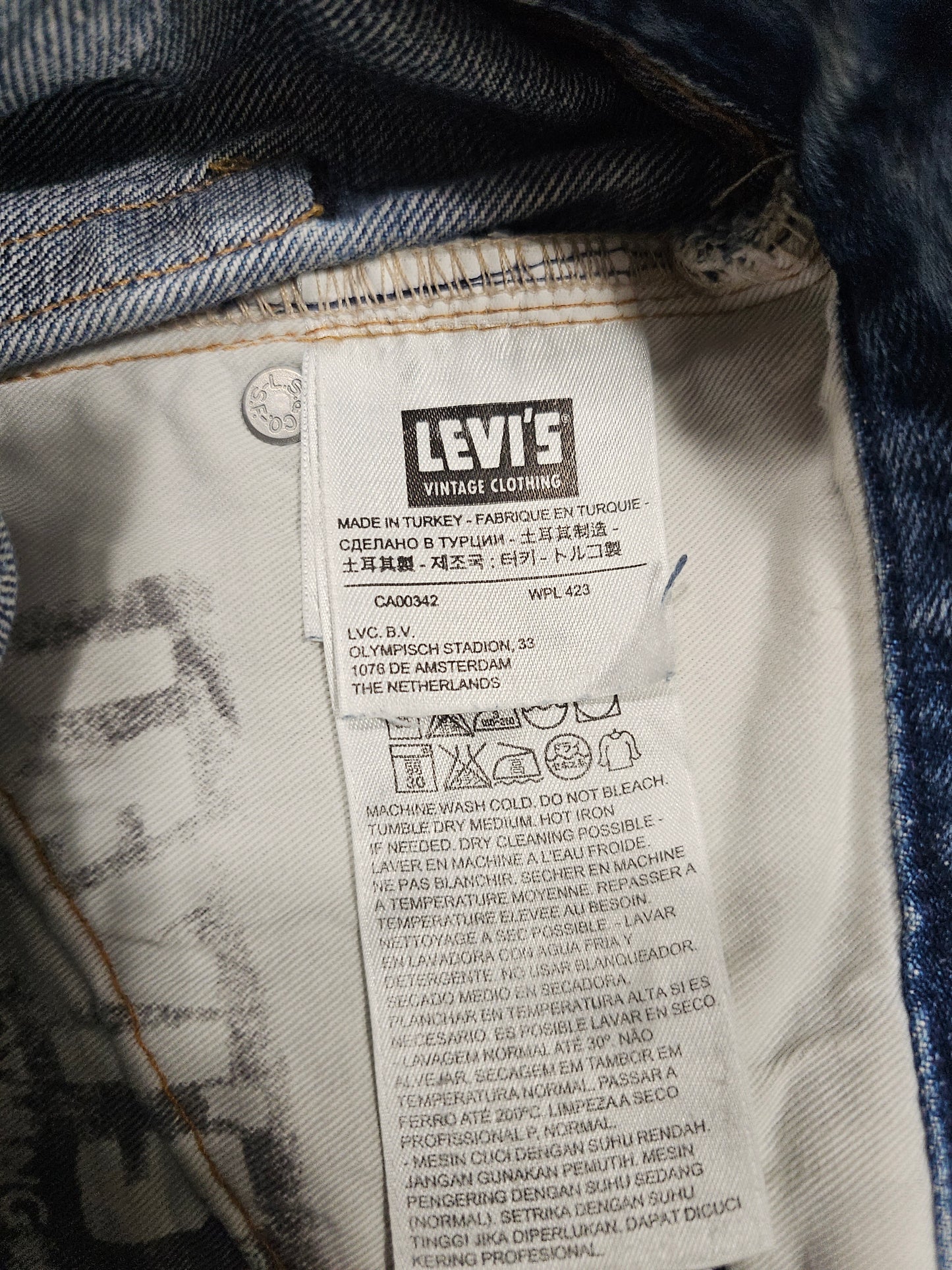 Jean LVC Levi's Vintage Clothing 505 1967 - Selvedge Big E (W25)