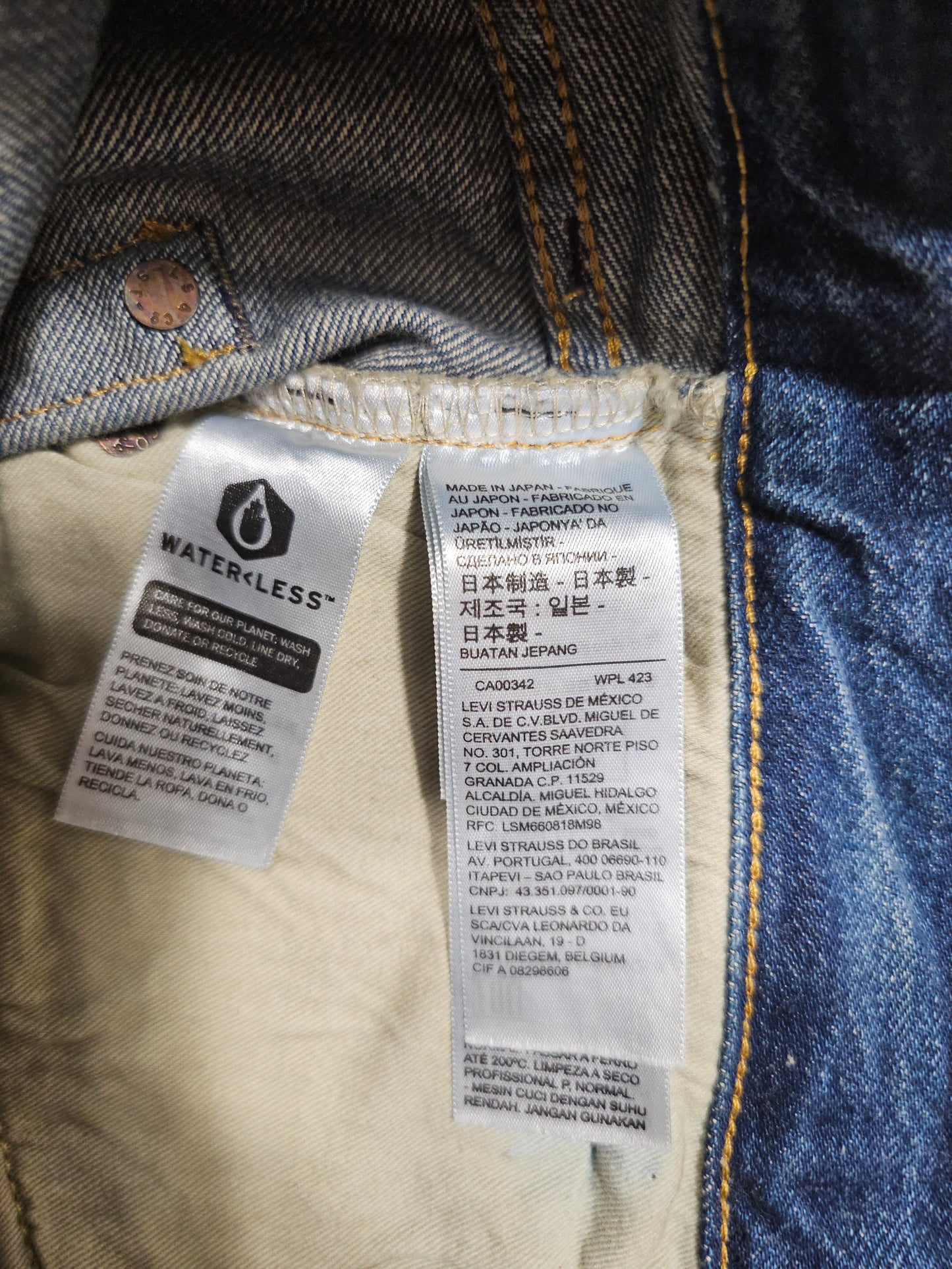 Jean LVC Levi's Vintage Clothing 501 1955 - Made in Japan Selvedge Big E (W34L34)