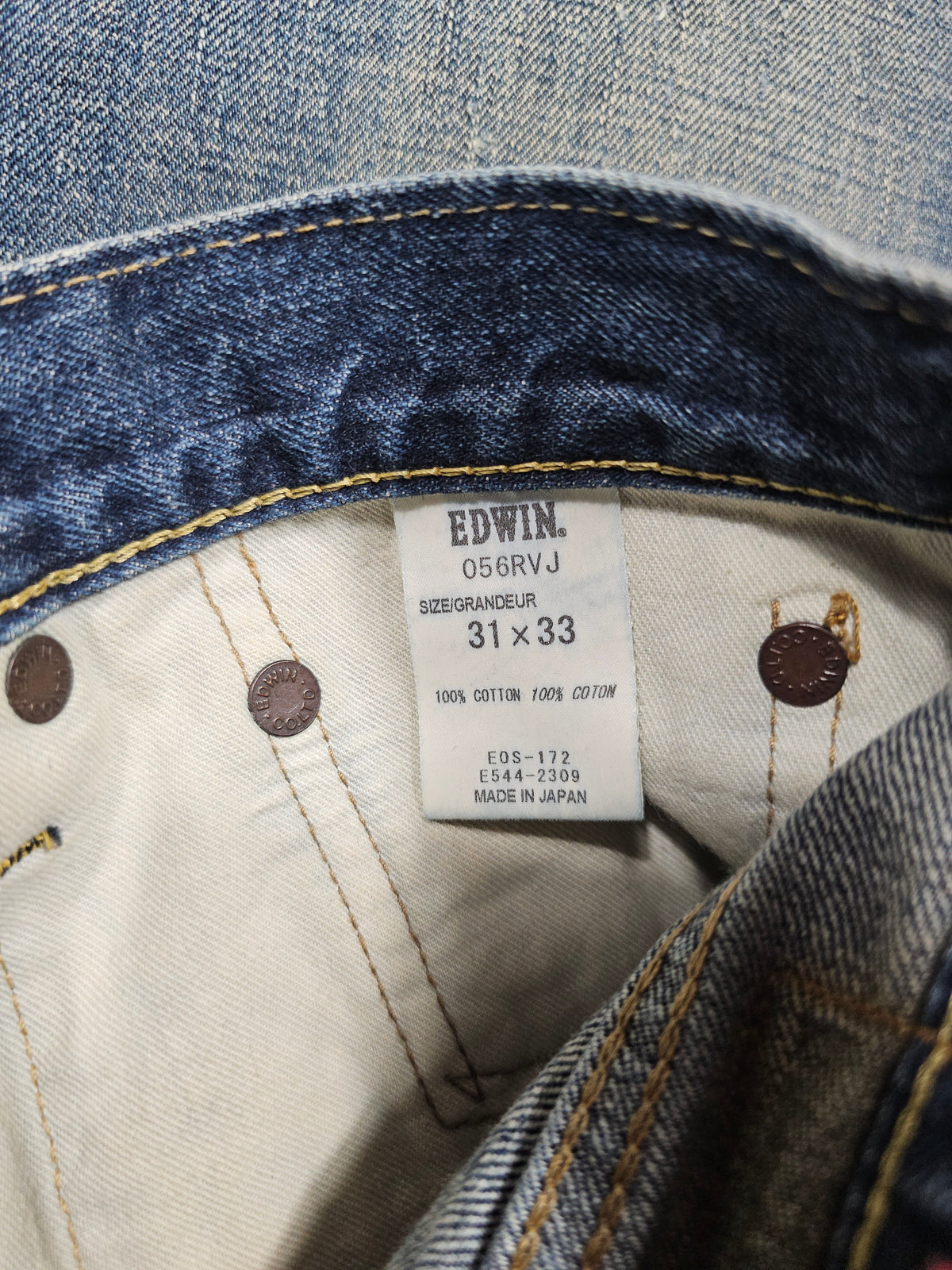 Jean Edwin Japan 056RVJ - Selvedge Made in Japan (W31L33)