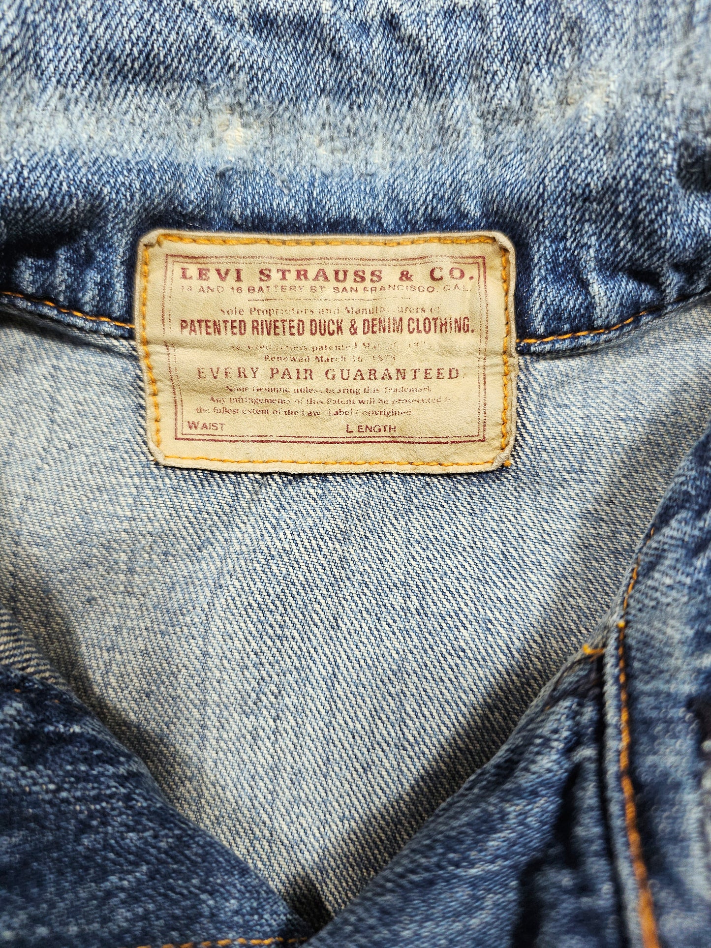 LVC Levi's Vintage Clothing 1874 Closed Front Jumper - Selvedge (M)