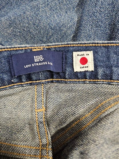 Jean Levi's Blue Tab 502 Taper Made in Japan - Big E Selvedge (W34L34)
