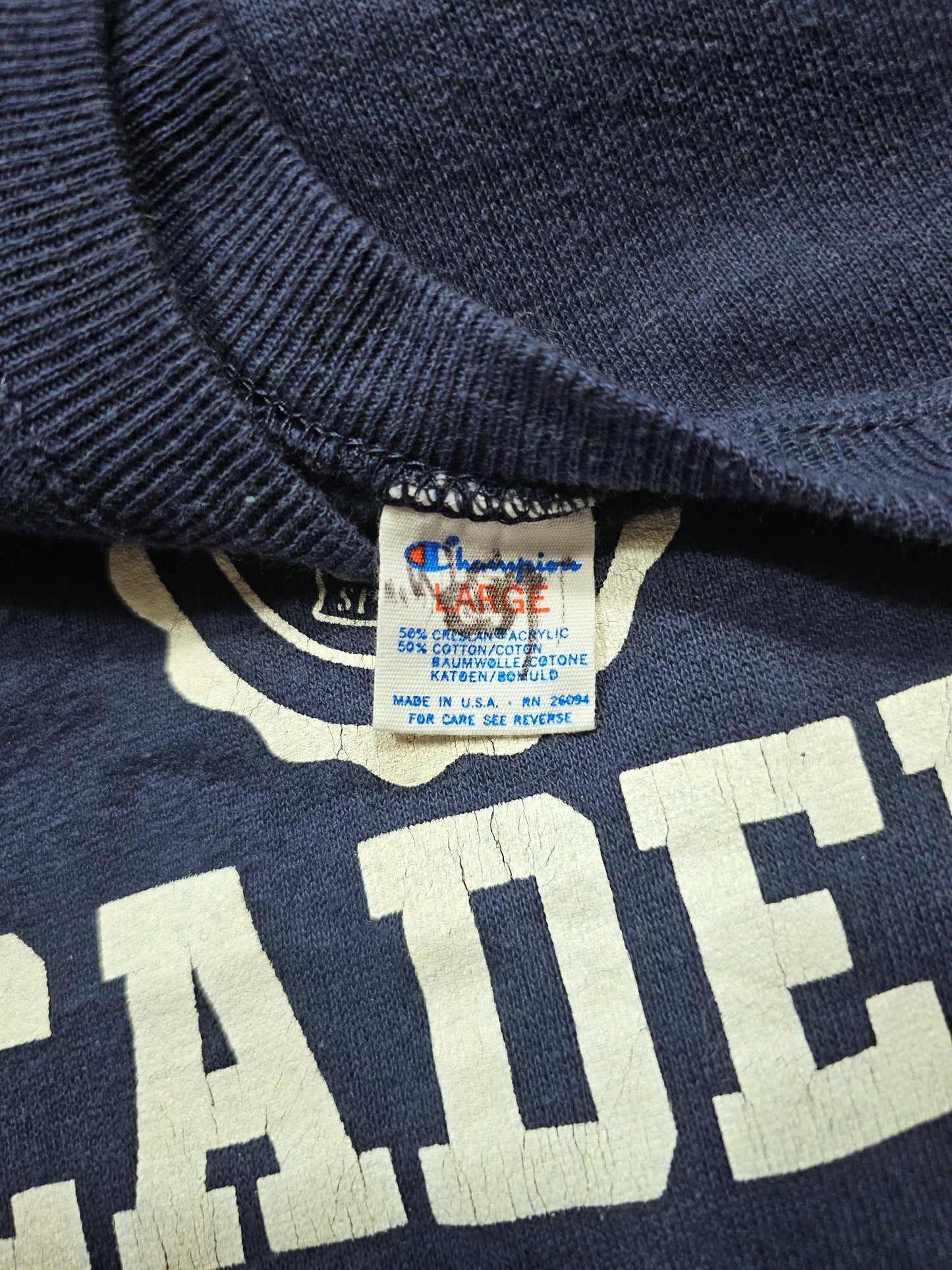 Vintage Champion 80's Ursuline Academy University Sweatshirt - Made in USA (M)