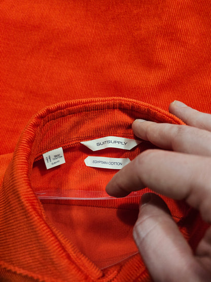 Chemise Suitsupply Orange Corduroy (M)