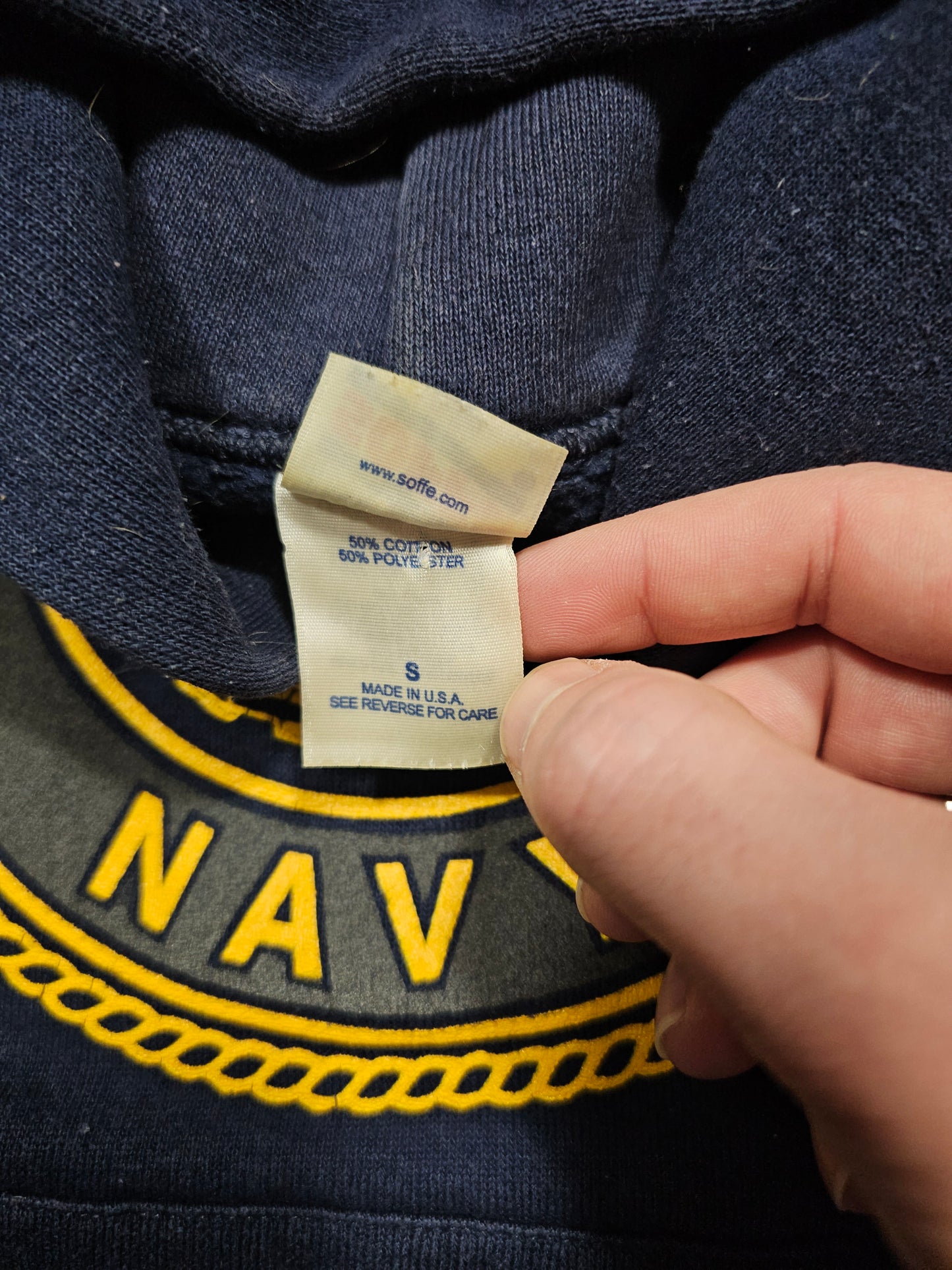 Hoodie Vintage US Navy - Made in USA (S)