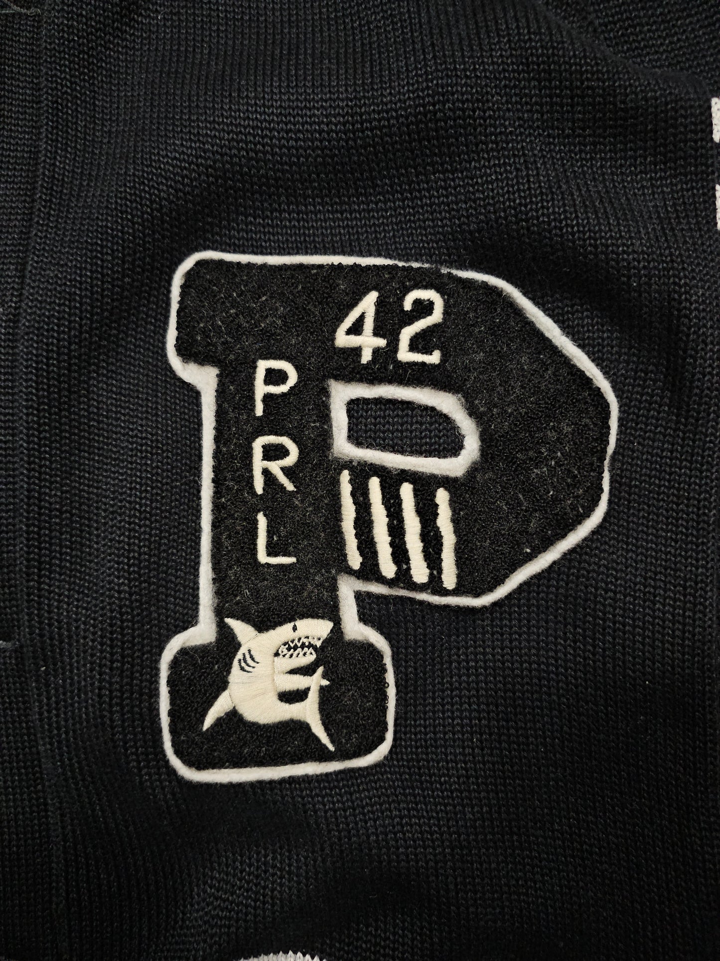 Polo Ralph Lauren Cotton Letterman Varsity Cardigan (S)