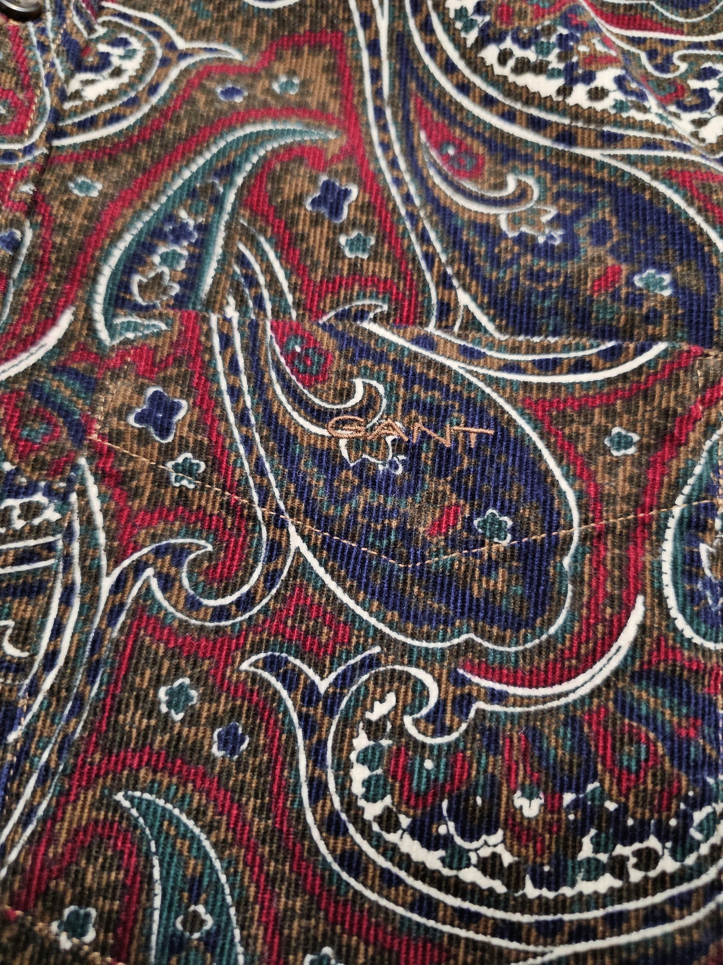 Chemise Gant Velours Paisley (S)