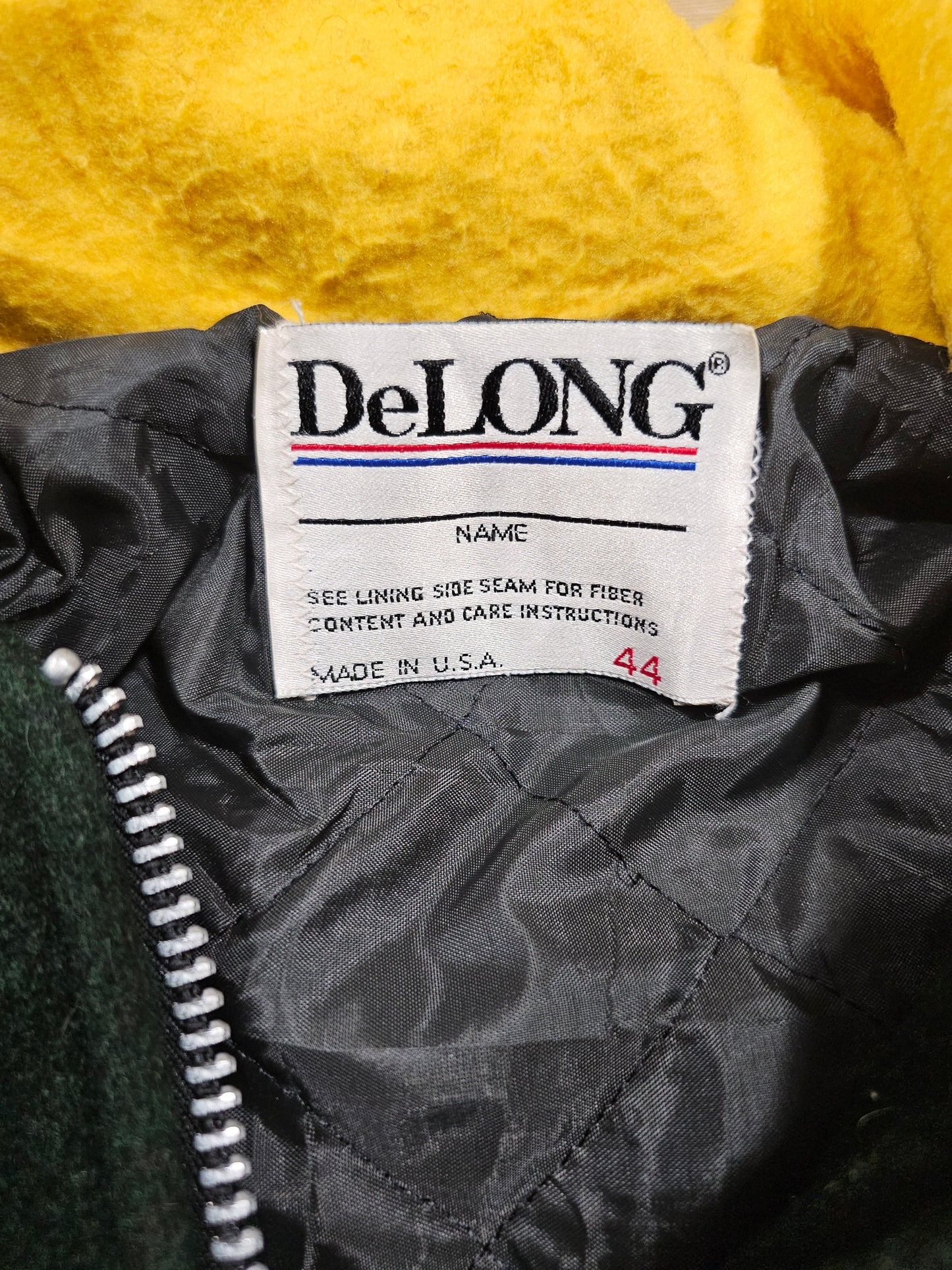 Vintage 90s Varsity Jacket Cheerleader Delong "Shannon" - Made in USA (44)