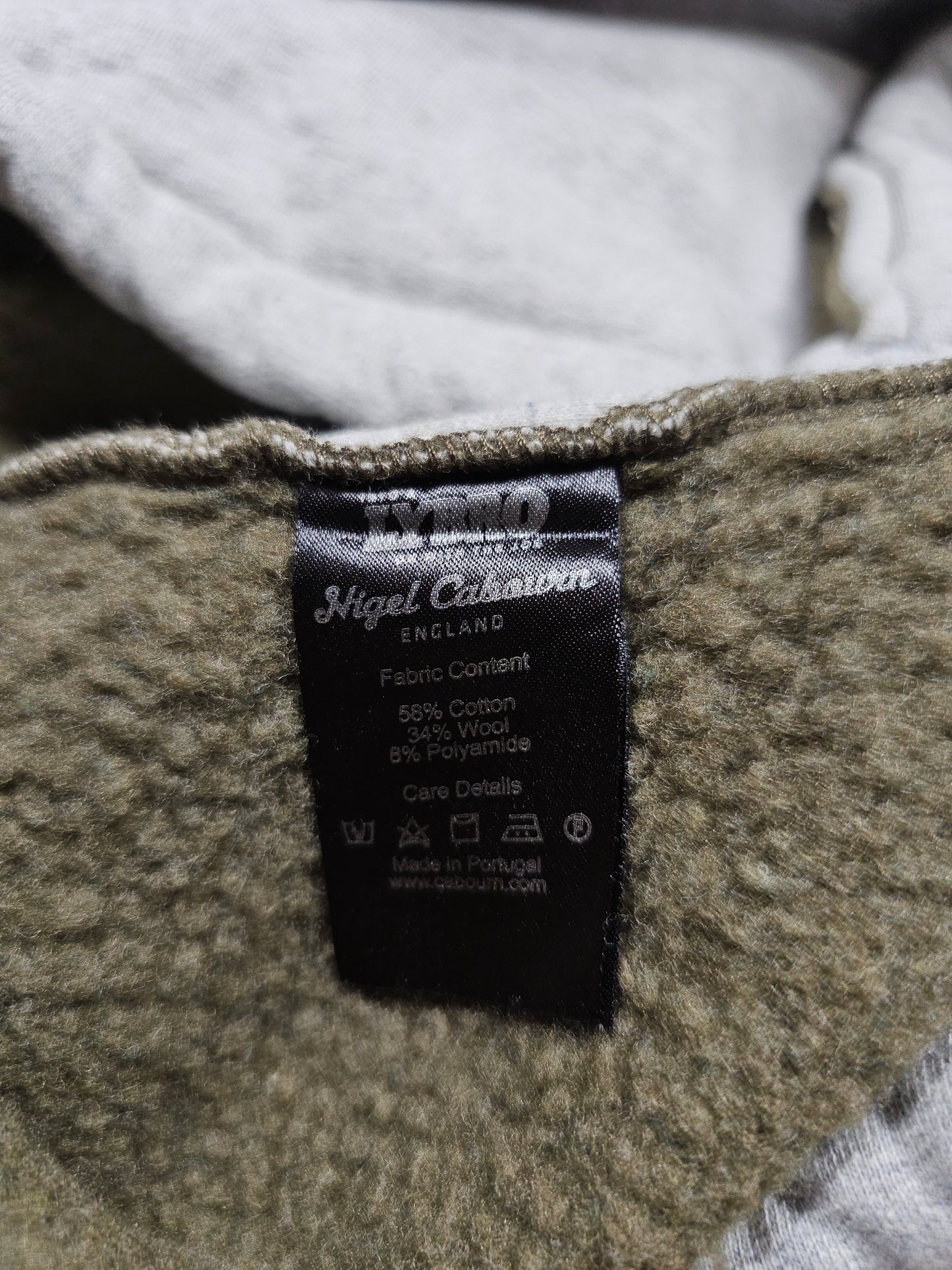 Lybro x Nigel Cabourn Fireman Hoodie Sweatshirt - Made in England (XL)