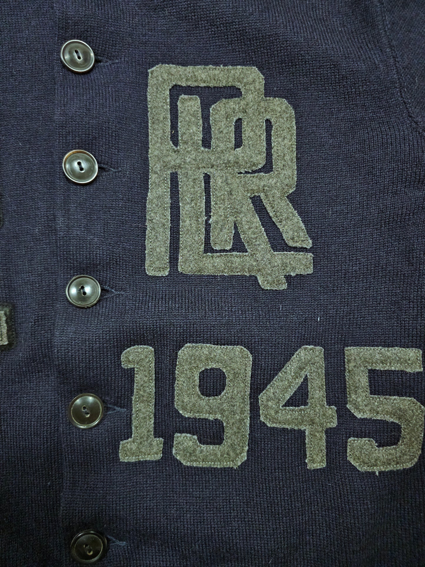 RRL Double RL Ralph Lauren Wool Baseball Jacket Cardigan (S)