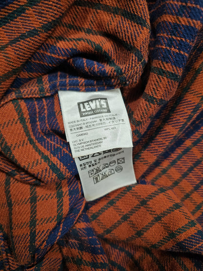 LVC Levi's Vintage Clothing Longhorn Flannel Western Shirt - Made in Italy (XS)
