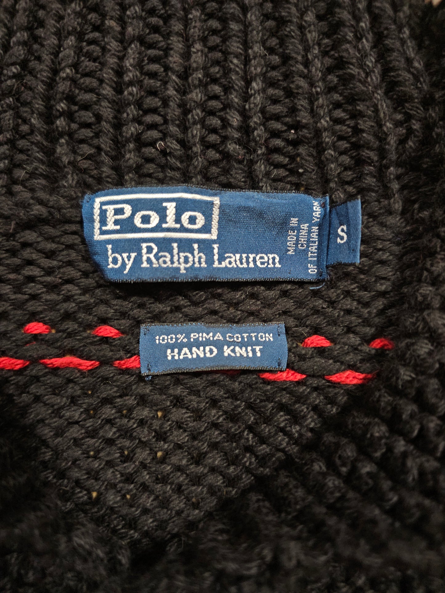Polo Ralph Lauren Shawl Collar Hand-Knit Sweater (S)