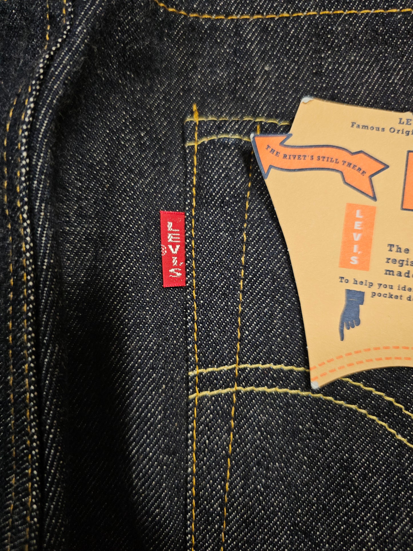 Jean LVC Levi's Vintage Clothing 501 1955 Shrink-to-Fit - Big E Selvedge (W34L30)