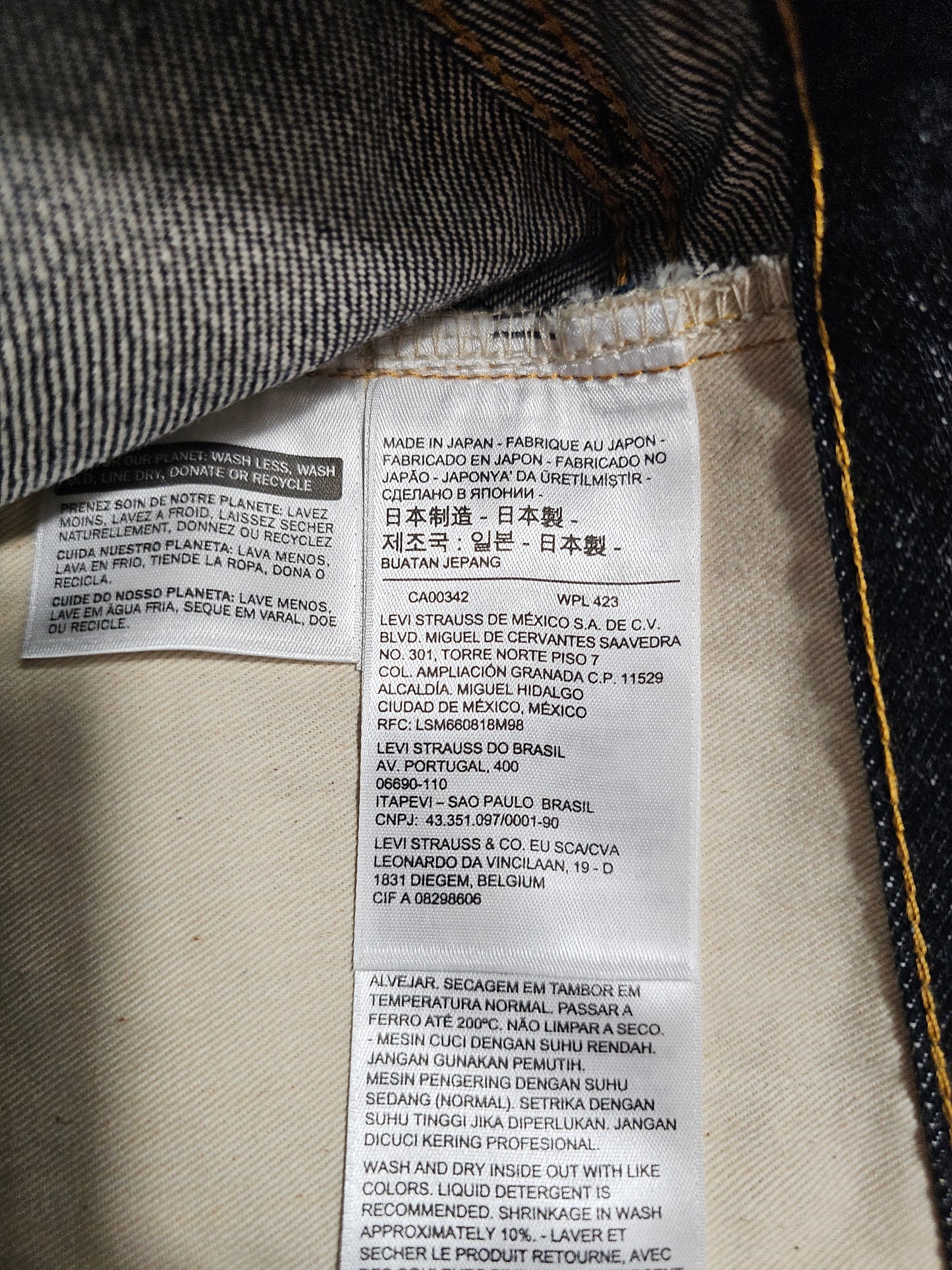 Jean LVC Levi's Vintage Clothing 501 1955 STF Made in Japan - Big E Selvedge (W32L32)