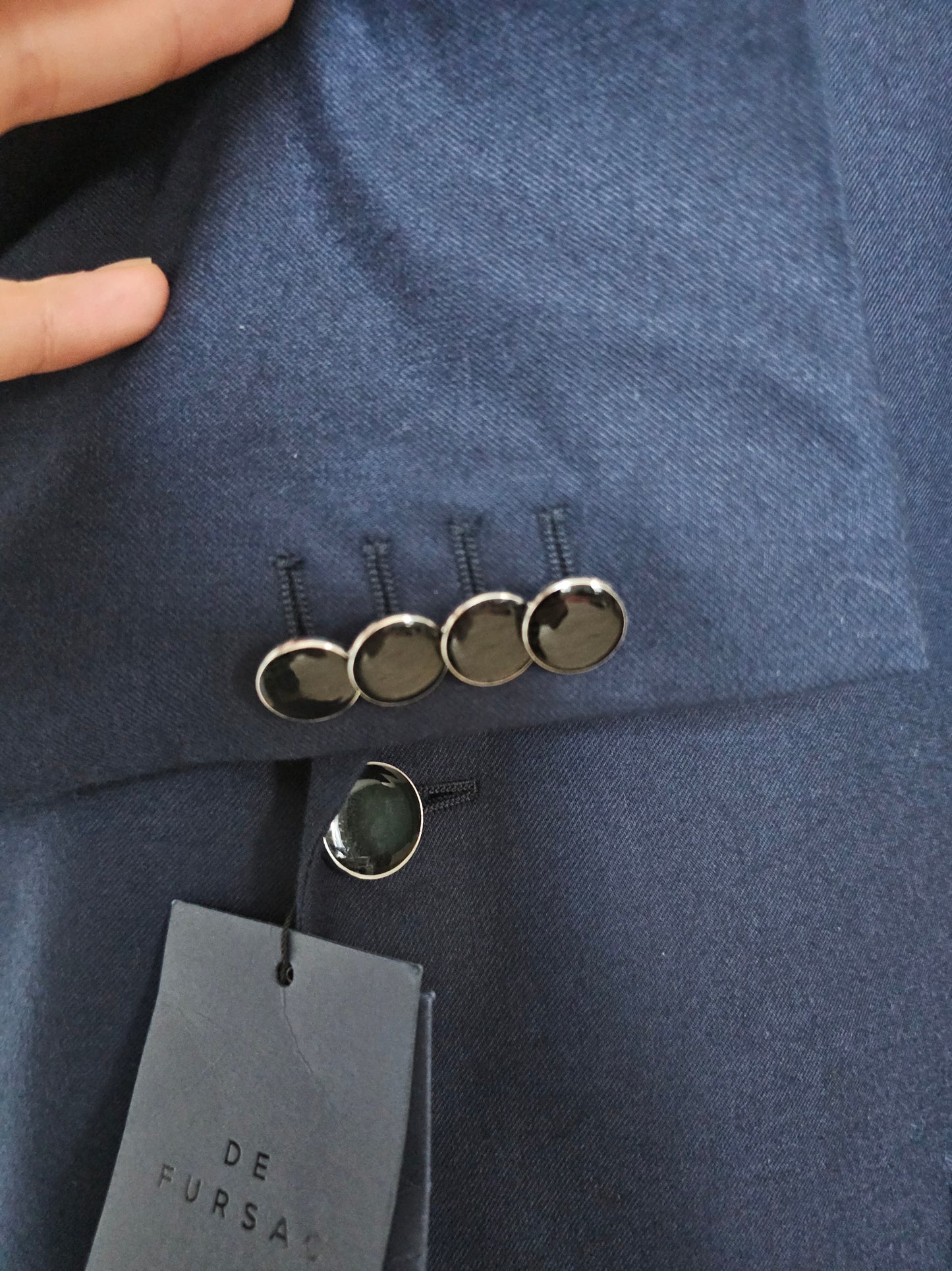Blazer De Fursac 100% Cachemire Marine (52)