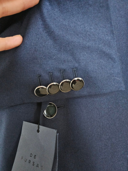Blazer De Fursac 100% Cachemire Marine (52)