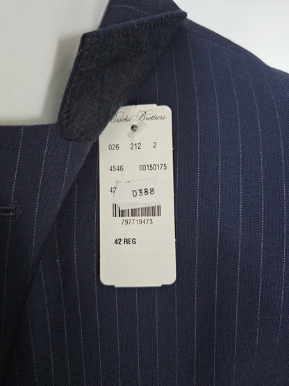 Blazer Pinstripe Brooks Brothers Regent Fit - Made in Italy (42R)