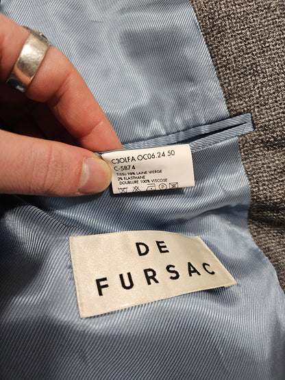 Blazer De Fursac Laine Flanelle Gris (50)