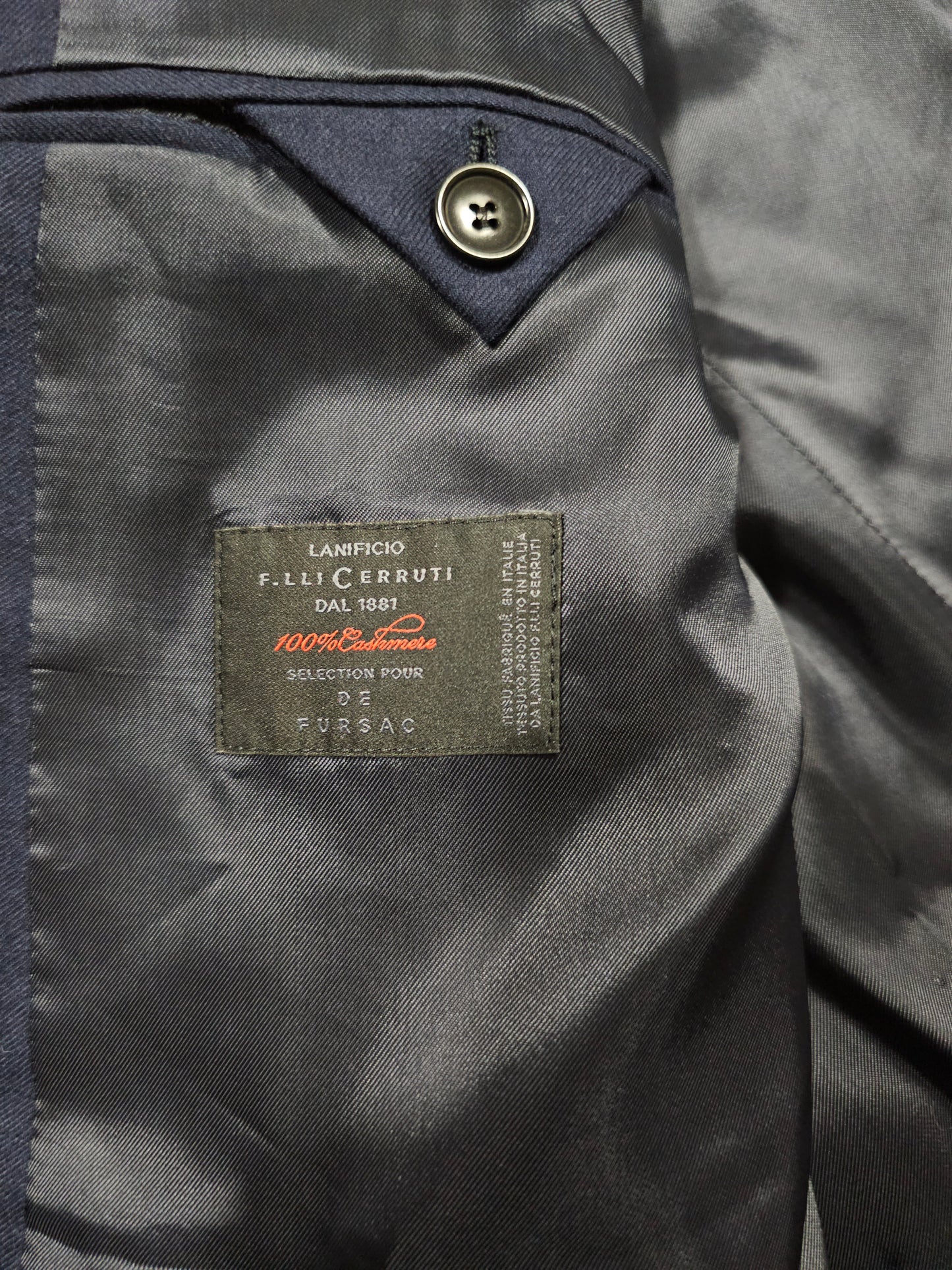 Blazer De Fursac 100% Cachemire Marine (52)