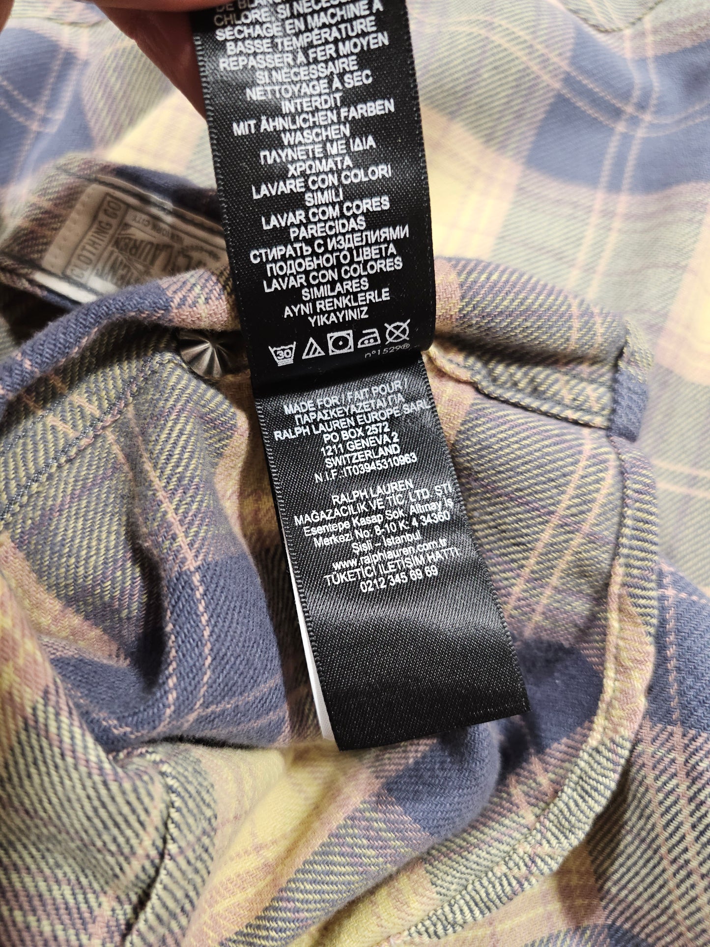 Chemise RRL Flanelle Western (S)