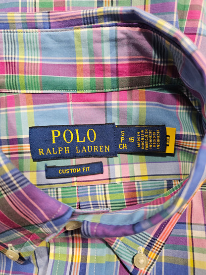 Chemise Ralph Lauren Carreaux Madras (S)