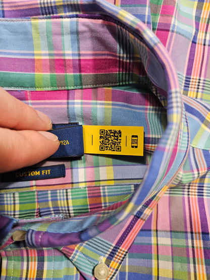 Chemise Ralph Lauren Carreaux Madras (S)