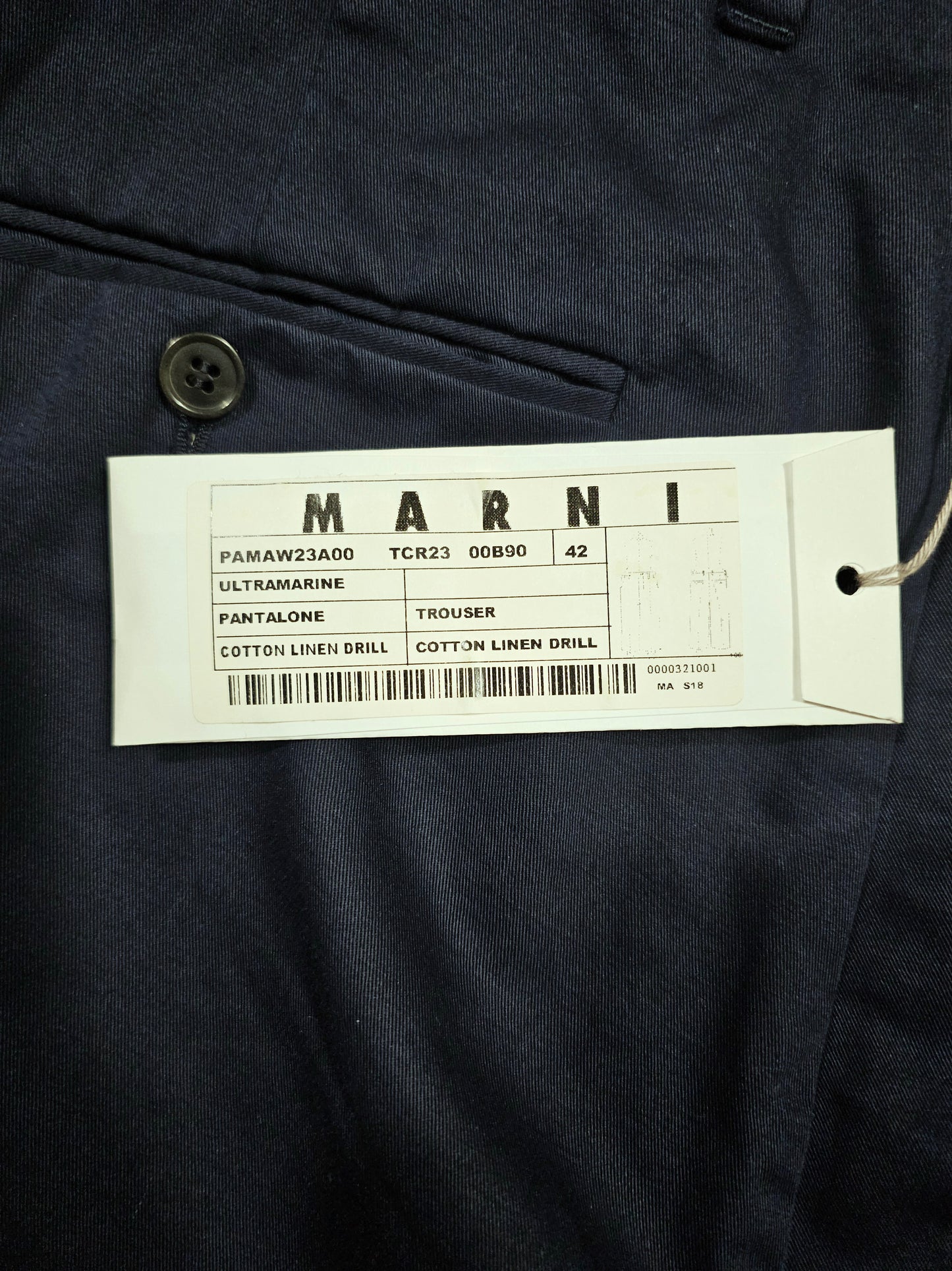 Marni Wide Leg Trousers - Made in Italy (42)