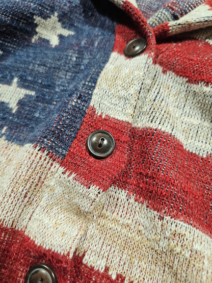 Polo Ralph Lauren USA Flag Shawl Collar Cardigan (S)