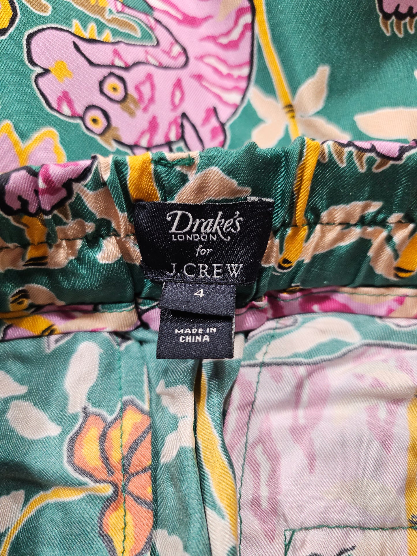 Drake's x J. Crew Silk Bengal Tiger Pants (4)