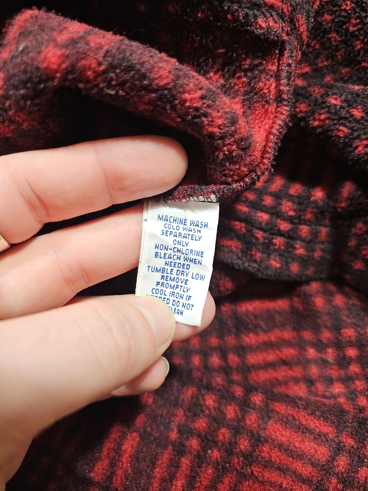Pull Polaire Fleece Plaid Polo Ralph Lauren Vintage - Made in USA (L)