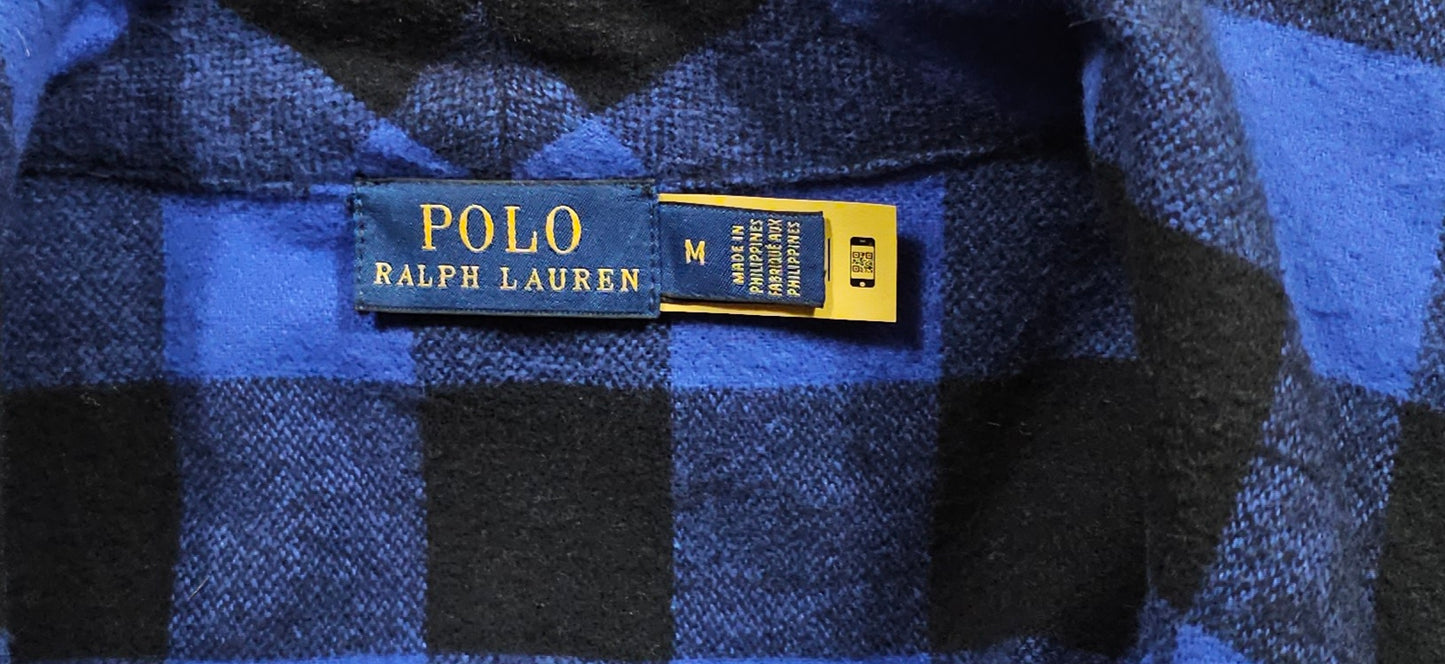 Veste Polo Ralph Lauren Checked Fringed Belted Jacket (M)