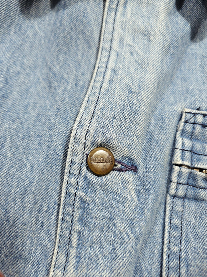 Vintage 80's L.L Bean Denim Chore Jacket - Made in USA (L)