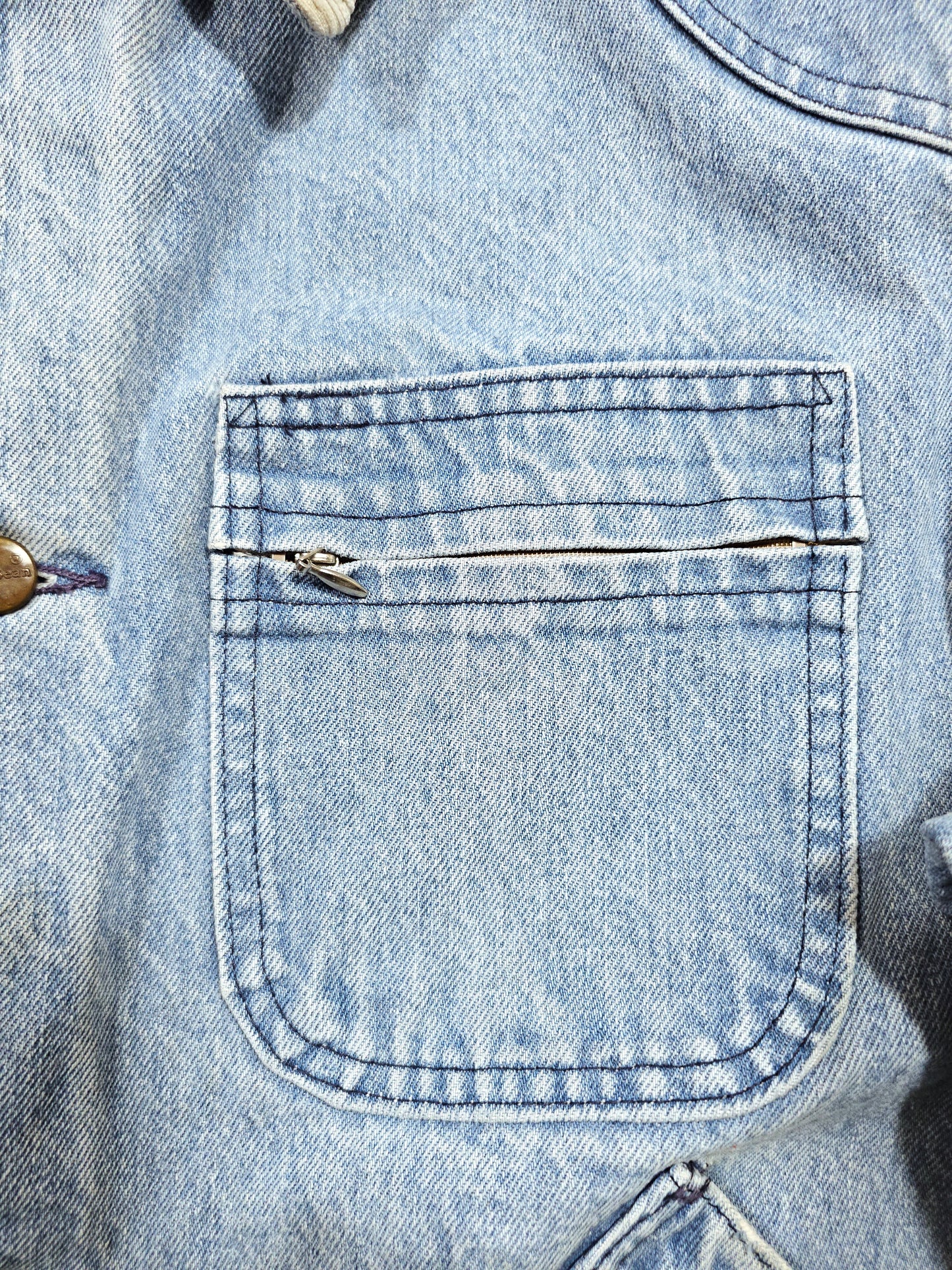 Vintage 80's L.L Bean Denim Chore Jacket - Made in USA (L)