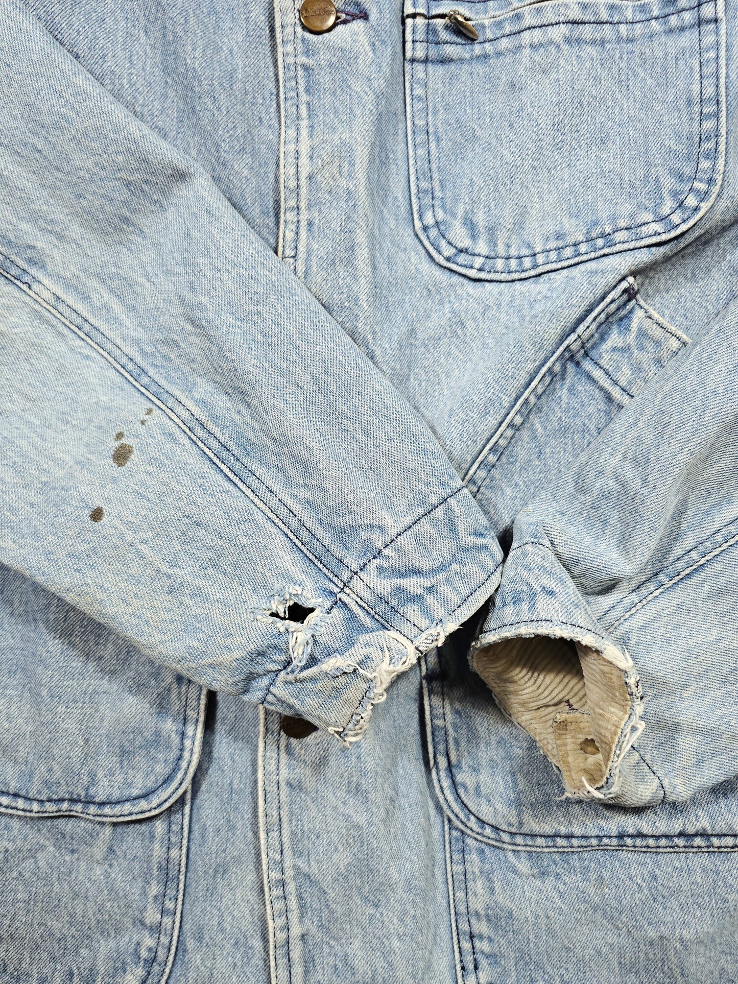 Vintage 80's L.L Bean Denim Chore Jacket - Made in USA (L)