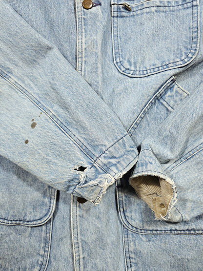 Vintage 80's L.L Bean Denim Chore Jacket - Made in USA (L)