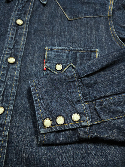 LVC Levi's Vintage Clothing 1955 Sawtooth Denim Shirt - Made in USA (M)