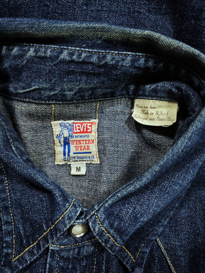 LVC Levi's Vintage Clothing 1955 Sawtooth Denim Shirt - Made in USA (M)