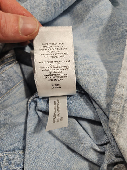 Chemise Polo Ralph Lauren USN Chambray Shirt Denim (M)