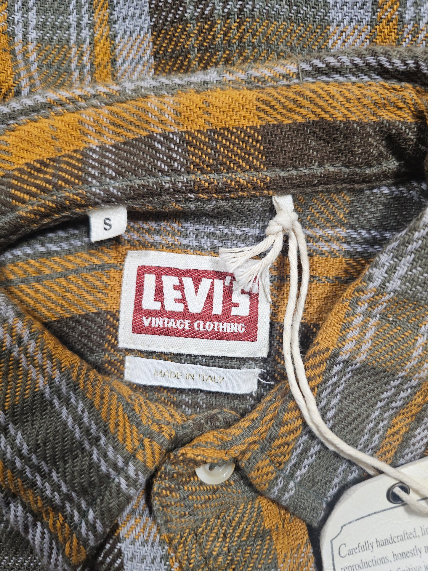 Chemise LVC Levi's Vintage Clothing Shorthorn Flanelle - Made in Italy (S)