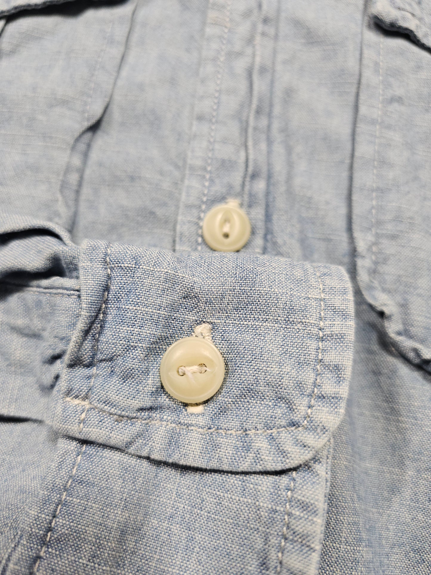 Chemise Polo Ralph Lauren Chambray Shirt Workwear Denim (S)