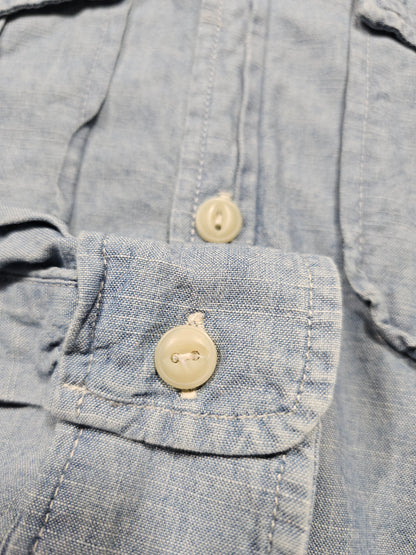 Chemise Polo Ralph Lauren Chambray Shirt Workwear Denim (S)
